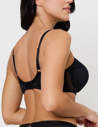 Бюстгальтер балконет с вкладышами Subtille OMENA balconette full cup black, Цвет: черный, Размеры: 65D, изображение 2