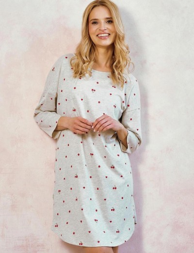 Ночная сорочка Taro 3431 ADELE, Цвет: светло-серый, Размеры: S Ночная сорочка Taro 3431 ADELE, Цвет: светло-серый, Размеры: S