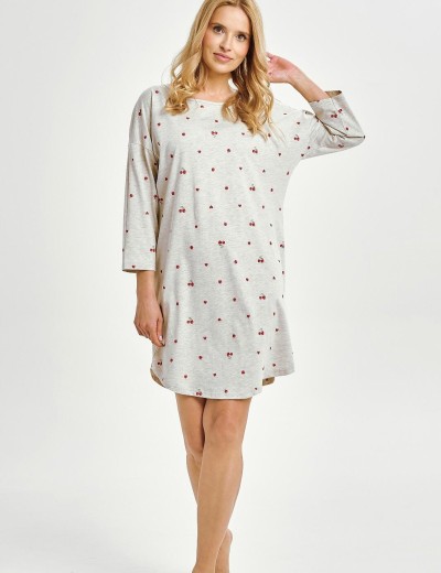 Ночная сорочка Taro 3431 ADELE, Цвет: светло-серый, Размеры: S, изображение 2 Ночная сорочка Taro 3431 ADELE, Цвет: светло-серый, Размеры: S, изображение 2