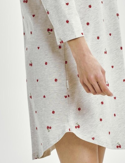 Ночная сорочка Taro 3431 ADELE, Цвет: светло-серый, Размеры: S, изображение 3 Ночная сорочка Taro 3431 ADELE, Цвет: светло-серый, Размеры: S, изображение 3