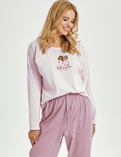 Женская пижама с брюками Taro 3434 ELISA, Цвет: розовый, Размеры: S Женская пижама с брюками Taro 3434 ELISA, Цвет: розовый, Размеры: S
