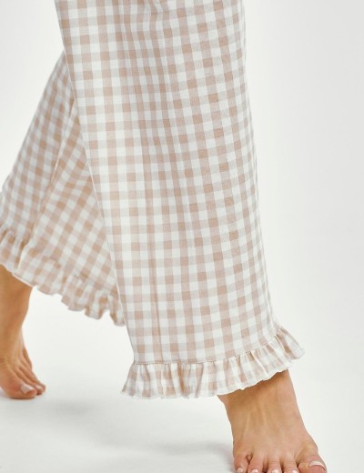 Женская пижама из хлопка Taro 3438 VERA, Цвет: светло-бежевый, Размеры: S, изображение 3 Женская пижама из хлопка Taro 3438 VERA, Цвет: светло-бежевый, Размеры: S, изображение 3