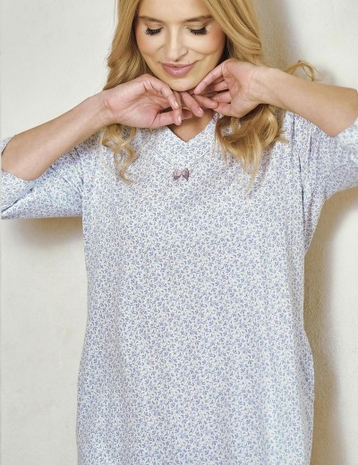 Ночная сорочка Taro 3449/3464 DEBORA, Цвет: голубой, Размеры: L, изображение 4 Ночная сорочка Taro 3449/3464 DEBORA, Цвет: голубой, Размеры: L, изображение 4