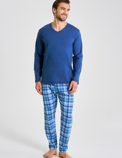 Пижама мужская Taro 3475/3476/3477 MARK джинс, Цвет: джинс, Размеры: 3XL, изображение 2