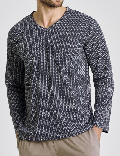 Пижама мужская Taro 3481/3482 LUCA, Цвет: графит/бежевый, Размеры: 3XL, изображение 3