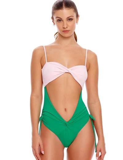 Купальник с вырезами Agua Bendita 10176 NYSSA JAVA, Цвет: зеленый, Размеры: L, изображение 3