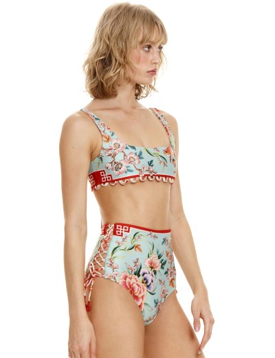 Высокие плавки на завязках Agua Bendita 13159 HOPE KORIN, Цвет: мята, Размеры: L, изображение 3