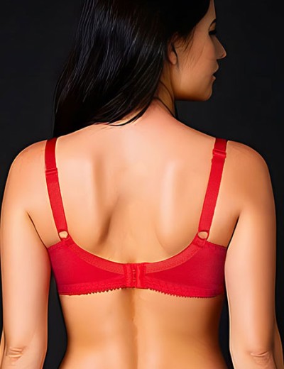 Бюстгальтер с мягкой чашкой Albina L CAROLINA 7052 красный, Цвет: красный, Размеры: 75E, изображение 2