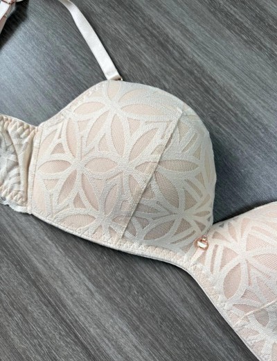 Бескостный бюстгальтер супер пуш-ап Alles SUGAR DUNE super P-UP, Цвет: бежевый, Размеры: 70B, изображение 4