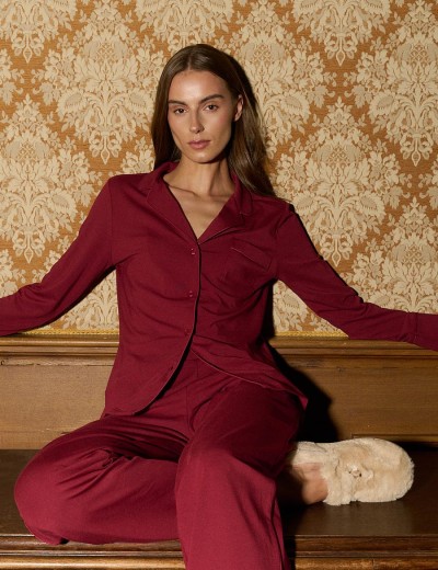 Женская пижама Aruelle CADANCE BURGUNDY, Цвет: бургундское вино, Размеры: L, изображение 2