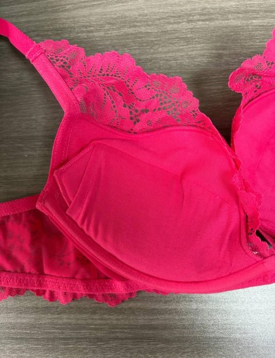 Кружевной бюстгальтер пуш-ап Esotiq 42354 SWEETHEART малиновый, Цвет: малиновый, Размеры: 65G, изображение 4
