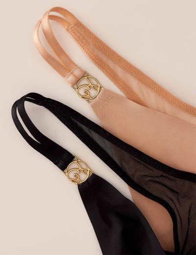 Трусики стринги Esotiq NUTS 43160 темно-бежевый, Цвет: темно-бежевый, Размеры: S, изображение 6