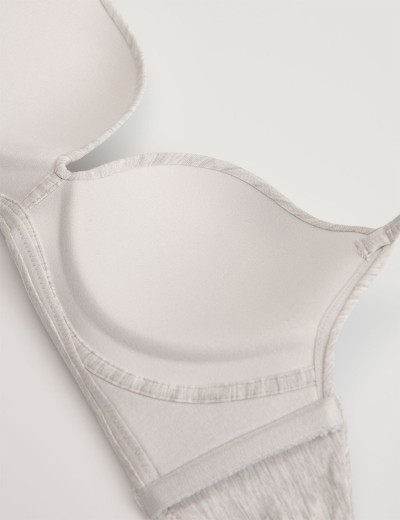 Гладкий бюстгальтер пуш-ап Esotiq COMFIE 43661 светло-серый, Цвет: светло-серый, Размеры: 75D, изображение 7