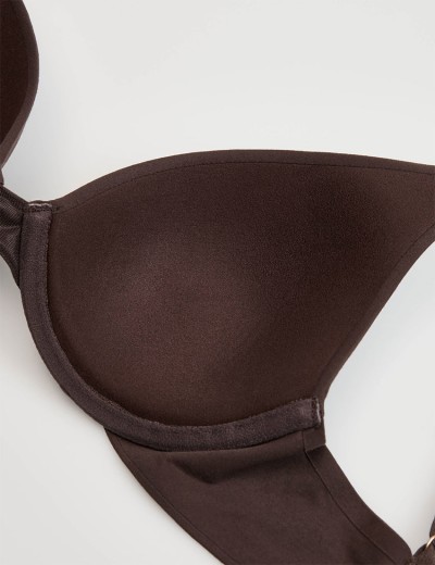 Бюстгальтер из тонкого поролона Esotiq CLEARY 44006 шоколадный, Цвет: шоколадный, Размеры: 65C, изображение 8