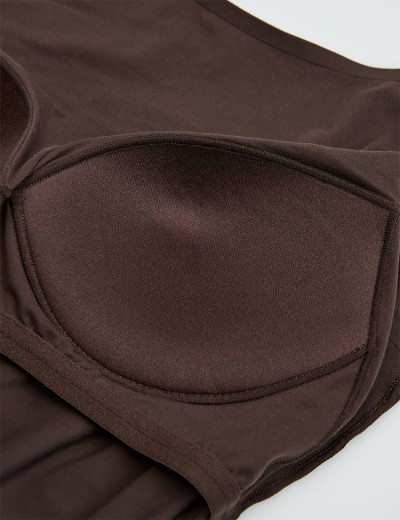 Гладкое боди с пуш-ап Esotiq CLEARY 44270 шоколадный, Цвет: шоколадный, Размеры: M, изображение 8