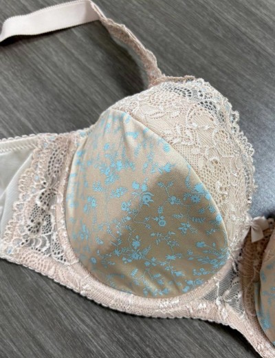 Бюстгальтер на поролоне Fluide SKY 6020 пион с голубым, Цвет: пион с голубым, Размеры: 95B, изображение 4