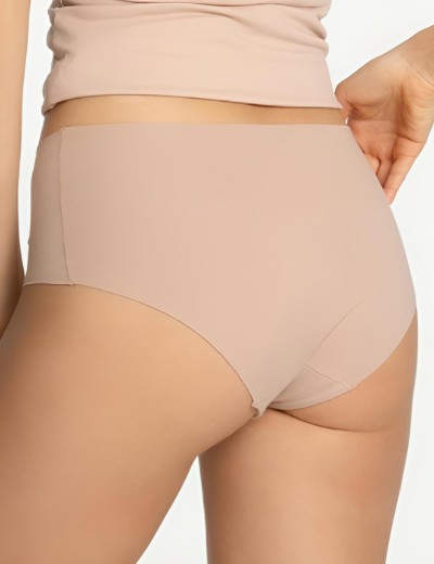 Бесшовные трусы слипы Julimex COTTON MOOD MAXI бежевый, Цвет: бежевый, Размеры: M, изображение 2
