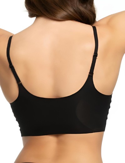 Бесшовный топ Julimex SIMPLE BRA TOP чёрный, Цвет: чёрный, Размеры: M, изображение 2