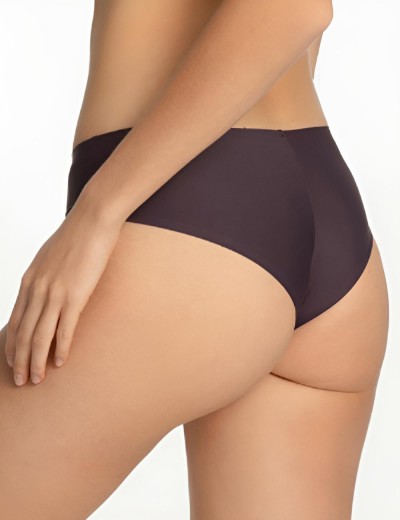 Трусы бразилиана Julimex SIMPLE BRASIL DARK PLUM/BLOOM, Цвет: тёмно-фиолетовый, Размеры: M, изображение 2