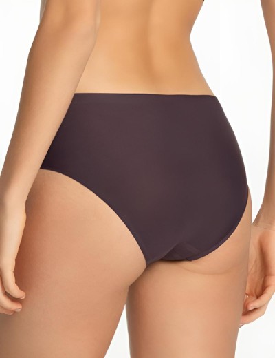 Трусы слипы Julimex SIMPLE PANTY DARK PLUM/BLOOM, Цвет: тёмно-фиолетовый, Размеры: M, изображение 2