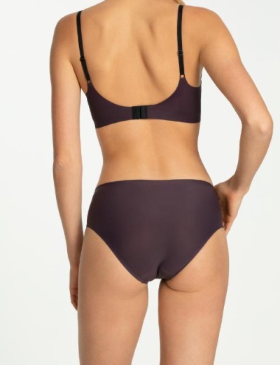 Трусы слипы Julimex SIMPLE PANTY DARK PLUM/BLOOM, Цвет: тёмно-фиолетовый, Размеры: M, изображение 3