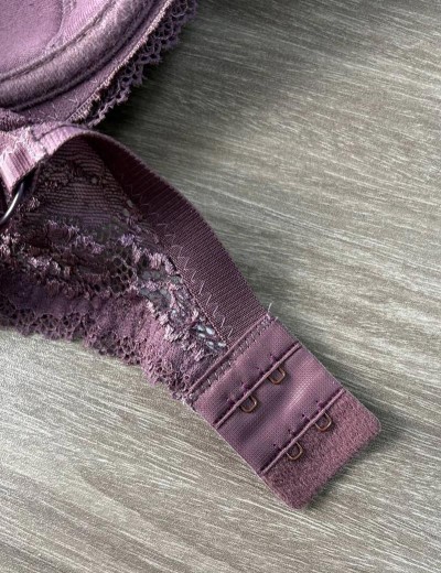 Кружевной бюстгальтер на поролоне Lina A 6086 крокус, Цвет: крокус, Размеры: 70E, изображение 8