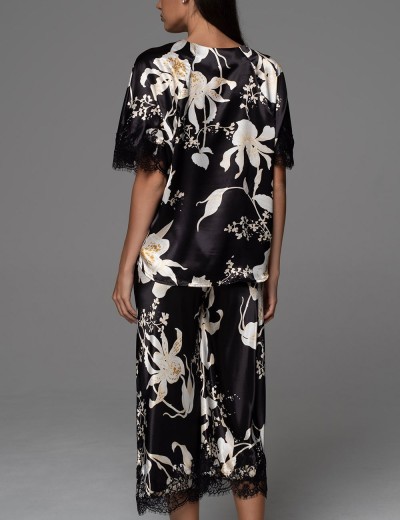 Шёлковая пижама Mia-Amore ARABEL 4775, Цвет: черный, Размеры: XL, изображение 2