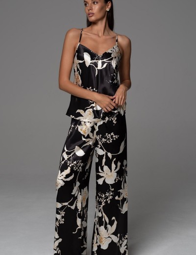 Комплект-тройка из натурального шёлка Mia-Amore ARABEL 4776, Цвет: черный, Размеры: 3XL, изображение 2