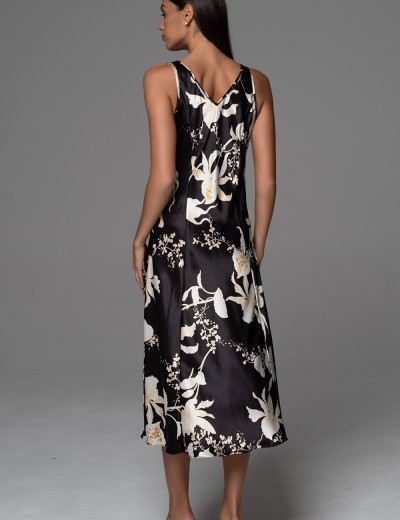 Шёлковая сорочка с рельефами Mia-Amore ARABEL 4778, Цвет: черный, Размеры: 3XL, изображение 2