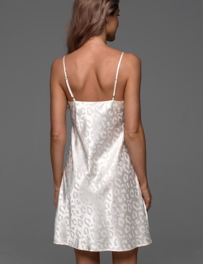 Короткая жаккардовая сорочка Mia-Amore LEONA 2230 молочный, Цвет: молочный, Размеры: 2XL, изображение 2