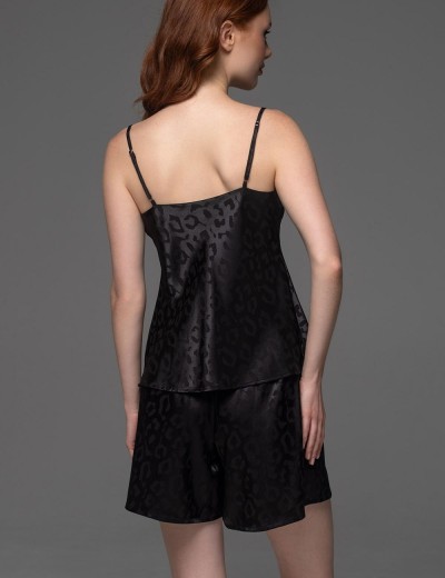 Пижама из жаккардового атласа Mia-Amore LEONA 2232 чёрный, Цвет: черный, Размеры: 2XL, изображение 2