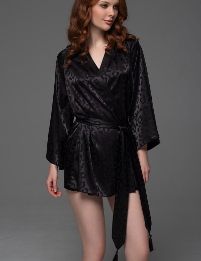 Атласный комплект-тройка Mia-Amore LEONA 2234 чёрный, Цвет: черный, Размеры: 2XL, изображение 3