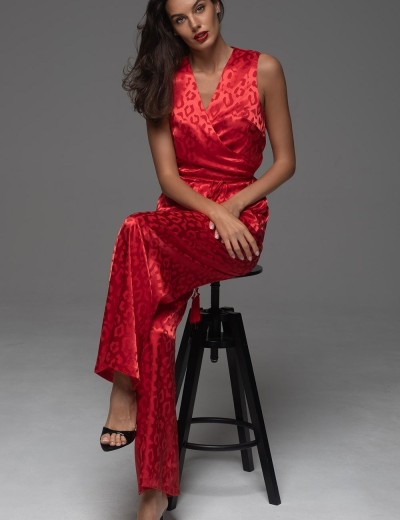 Атласный комплект-двойка Mia-Amore LEONA 2235 красный, Цвет: красный, Размеры: 2XL, изображение 4