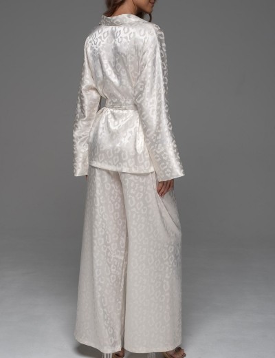 Пижама из жаккардового атласа Mia-Amore LEONA 2236 молочный, Цвет: молочный, Размеры: 2XL, изображение 4