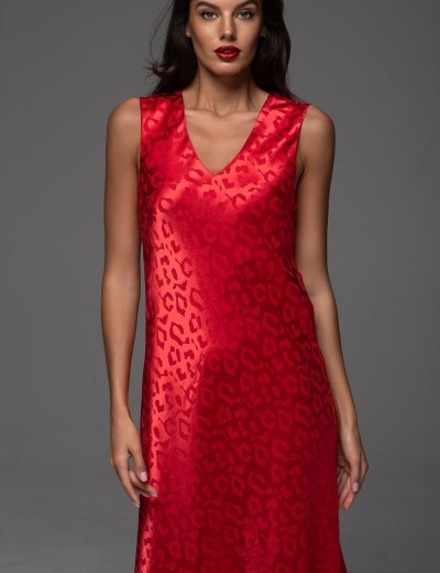 Длинная сорочка Mia-Amore LEONA 2237 красный, Цвет: красный, Размеры: 2XL, изображение 4