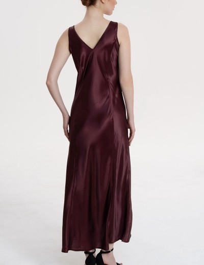 Сорочка с кружевными бретелями Mia-Amore LILIROSE 4598 винный, Цвет: винный, Размеры: 2XL, изображение 2