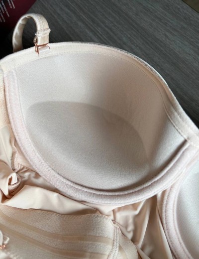 Боди-бандо с пуш-ап Mioocchi CRYSTALL 7742 cipria, Цвет: cipria (пудровый), Размеры: 75D, изображение 4