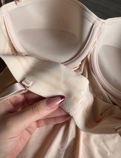 Боди-бандо с пуш-ап Mioocchi CRYSTALL 7742 cipria, Цвет: cipria (пудровый), Размеры: 75D, изображение 5