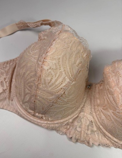 Кружевной бюстгальтер балконет Nikol Djumon 165 11 жасмин, Цвет: жасмин, Размеры: 85G, изображение 4