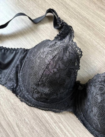 Бюстгальтер балконет Simona M 530/30 черный, Цвет: черный, Размеры: 80C, изображение 4