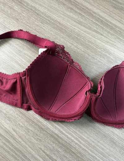 Бюстгальтер балконет Simona M 530/30 бордовый, Цвет: бордо, Размеры: 70G, изображение 5