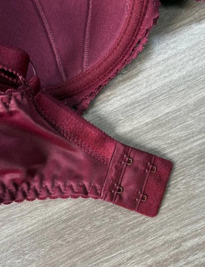 Бюстгальтер балконет Simona M 530/30 бордовый, Цвет: бордо, Размеры: 70G, изображение 6