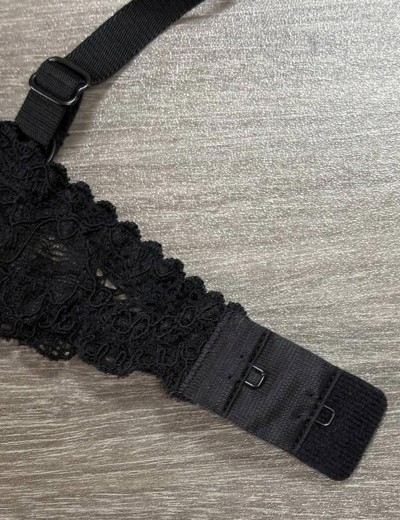 Бюстгальтер балконет пуш-ап классика Simona M 870 черный, Цвет: черный, Размеры: 95B, изображение 7