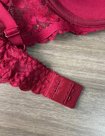 Бюстгальтер балконет пуш-ап Simona M 870 румба, Цвет: румба, Размеры: 80B, изображение 7