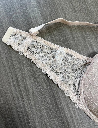 Бюстгальтер балконет пуш-ап классика Simona M 870 серебристый пион, Цвет: серебристый пион, Размеры: 70D, изображение 6