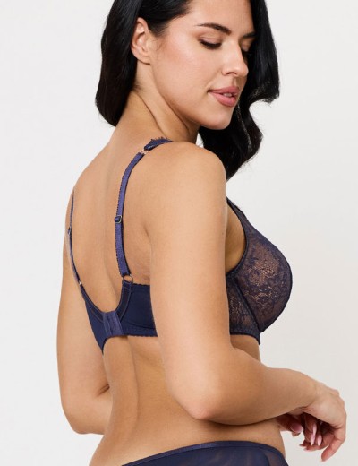 Кружевной бюстгальтер Subtille AMINA bralette soft blueberry, Цвет: черничный, Размеры: 65D, изображение 2