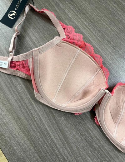 Бюстгальтер балконет тюльпан Subtille CALIBRI CORAL full cup, Цвет: коралл, Размеры: 70C, изображение 5