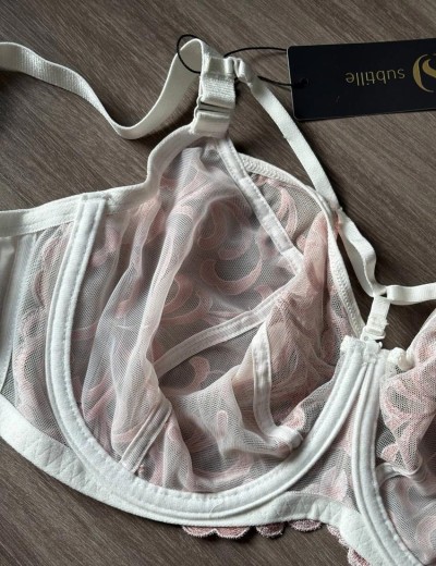 Мягкий бюстгальтер на большую грудь Subtille MILA POWDER soft, Цвет: пудровый, Размеры: 65K, изображение 5