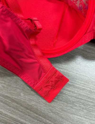 Бюстгальтер полумягкий с вышивкой Valmira 1109-1109/B красный с фуксией, Цвет: красный с фуксией, Размеры: 80G, изображение 8