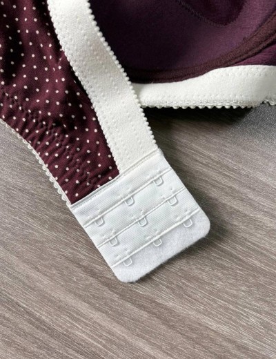 Бюстгальтер на широких лямках Valmira 1121/C вино в крапинку, Цвет: вино в крапинку, Размеры: 110I, изображение 7